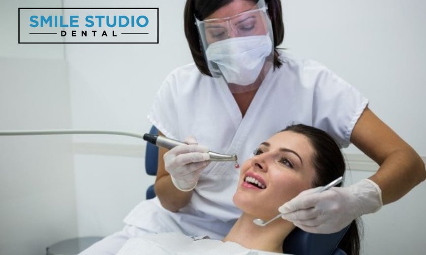 Preventative Dentistry treatment by dentist